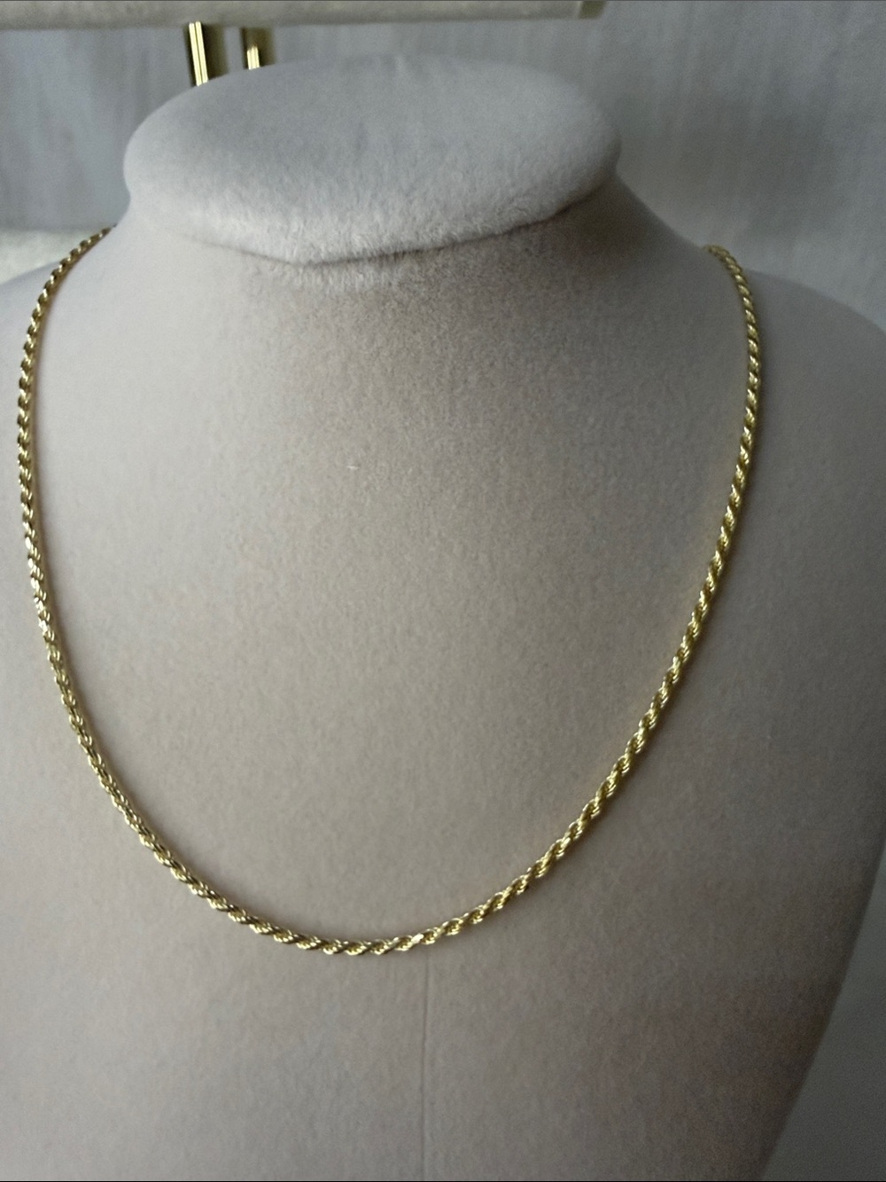 20” Stamped Sterling Silver Gold Rope Chain Necklace - Women's Jewelry